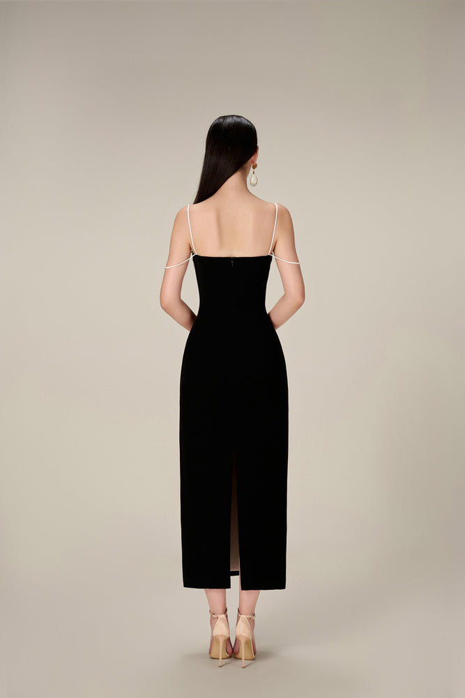 BLACK TWISTED DRESS