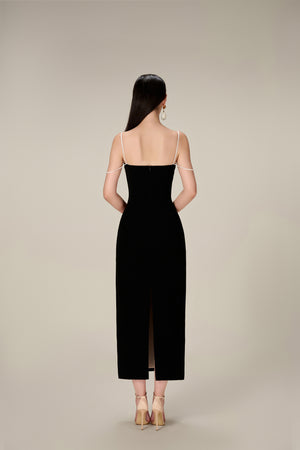 BLACK TWISTED DRESS