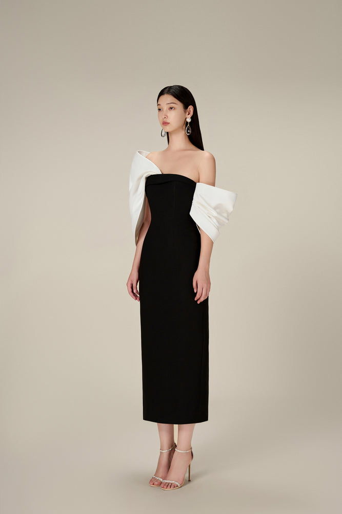 BLACK BIG BOW DRESS – Lobbster Official