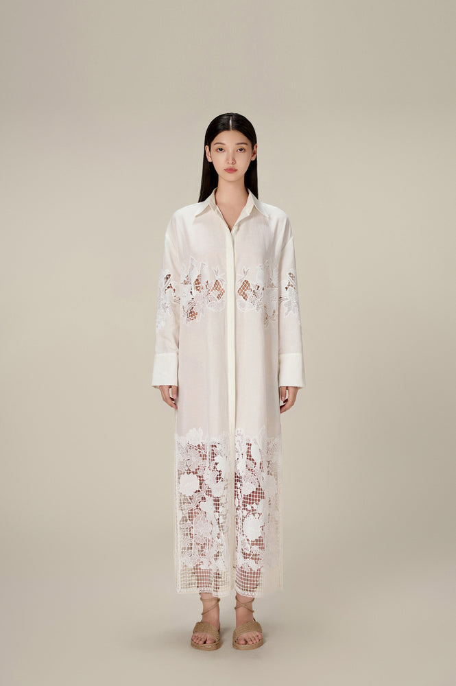 LOBBSTER LACE SHIRT DRESS