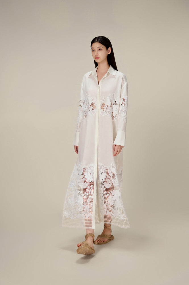 LOBBSTER LACE SHIRT DRESS