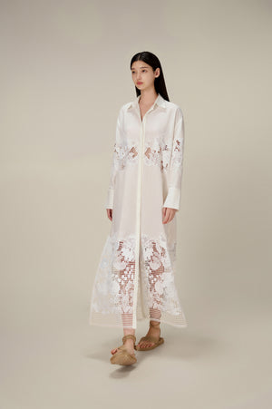 LOBBSTER LACE SHIRT DRESS