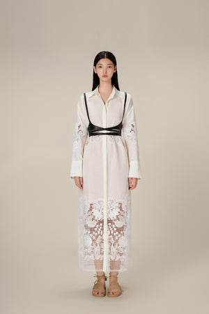 LOBBSTER LACE SHIRT DRESS