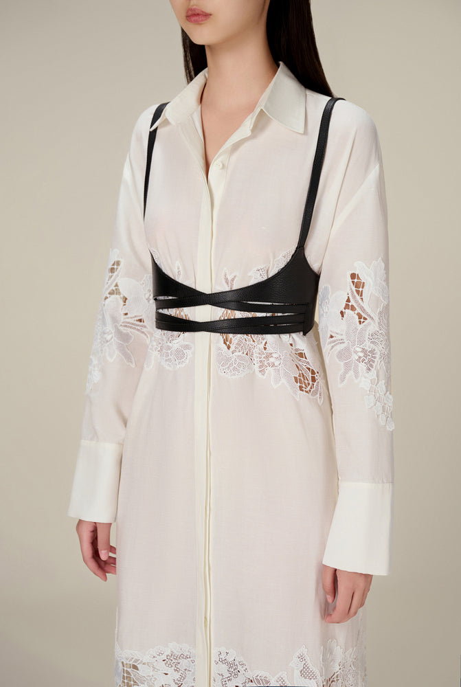 LOBBSTER LACE SHIRT DRESS