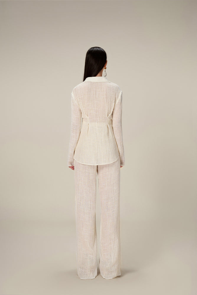 PLEATED TROUSERS