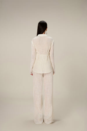PLEATED TROUSERS