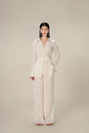 PLEATED TROUSERS