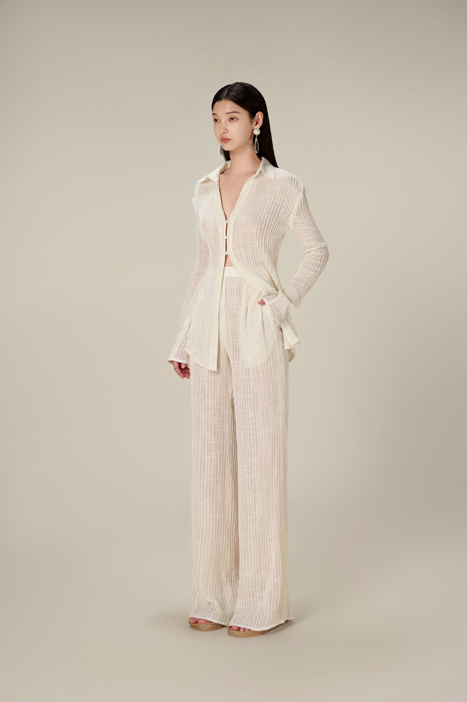 PLEATED TROUSERS