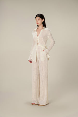 PLEATED TROUSERS