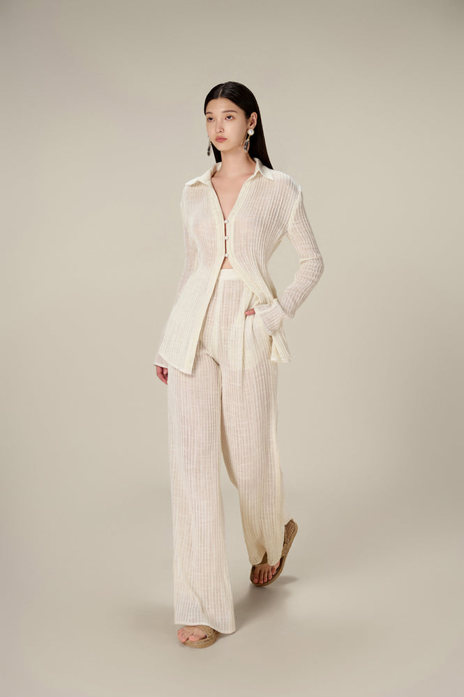 PLEATED TROUSERS