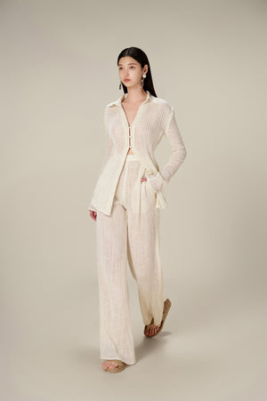 PLEATED TROUSERS