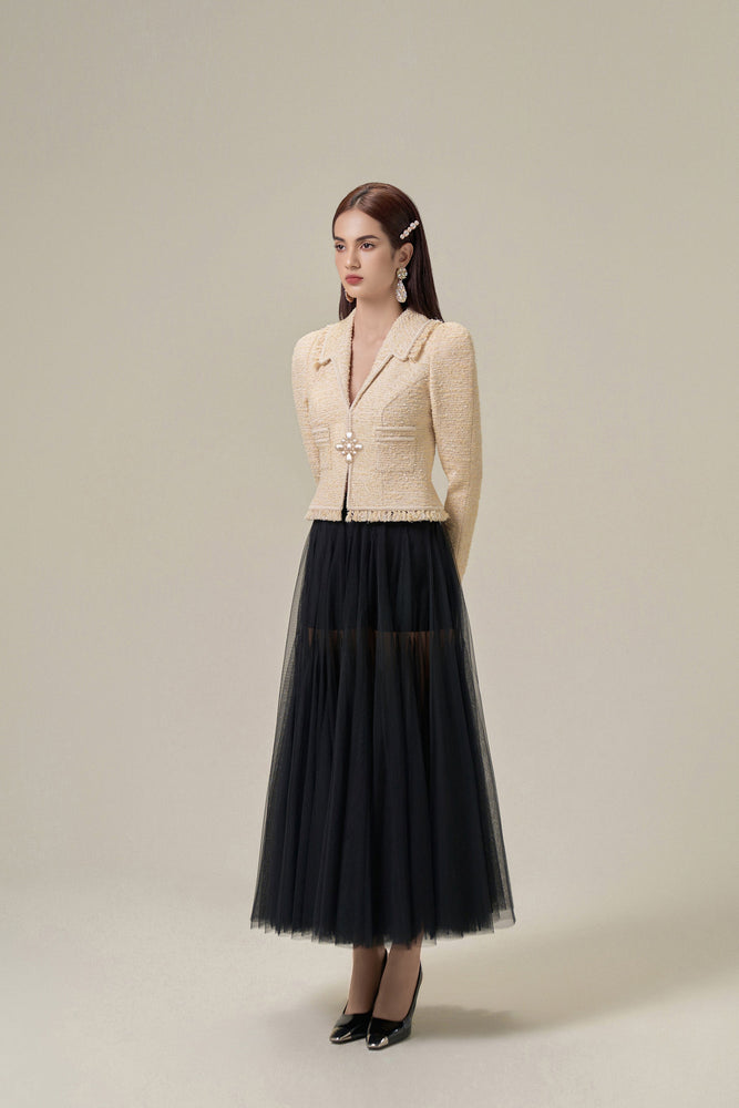 SAND TWEED JACKET