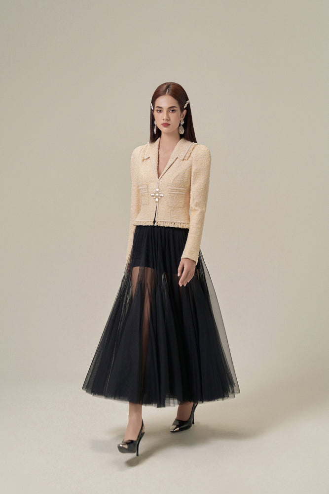 SAND TWEED JACKET