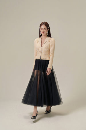 SAND TWEED JACKET
