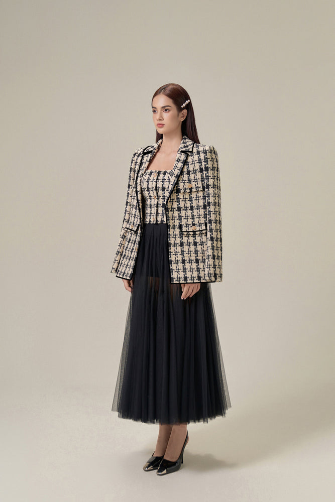 CLASSIC GINGHAM BLAZER