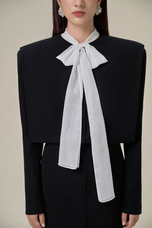 BLACK POWER MINI DRESS