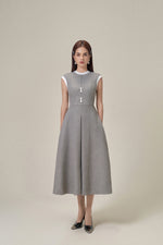BOW TIE LAVA MIDI DRESS
