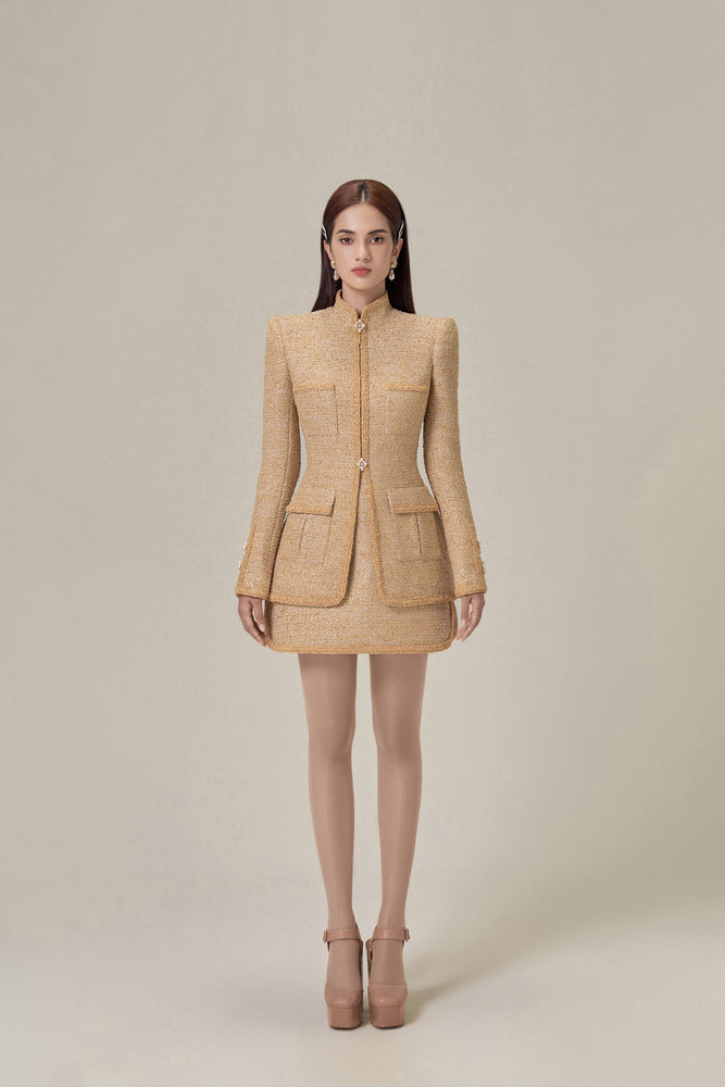 GOLD TWEED JACKET