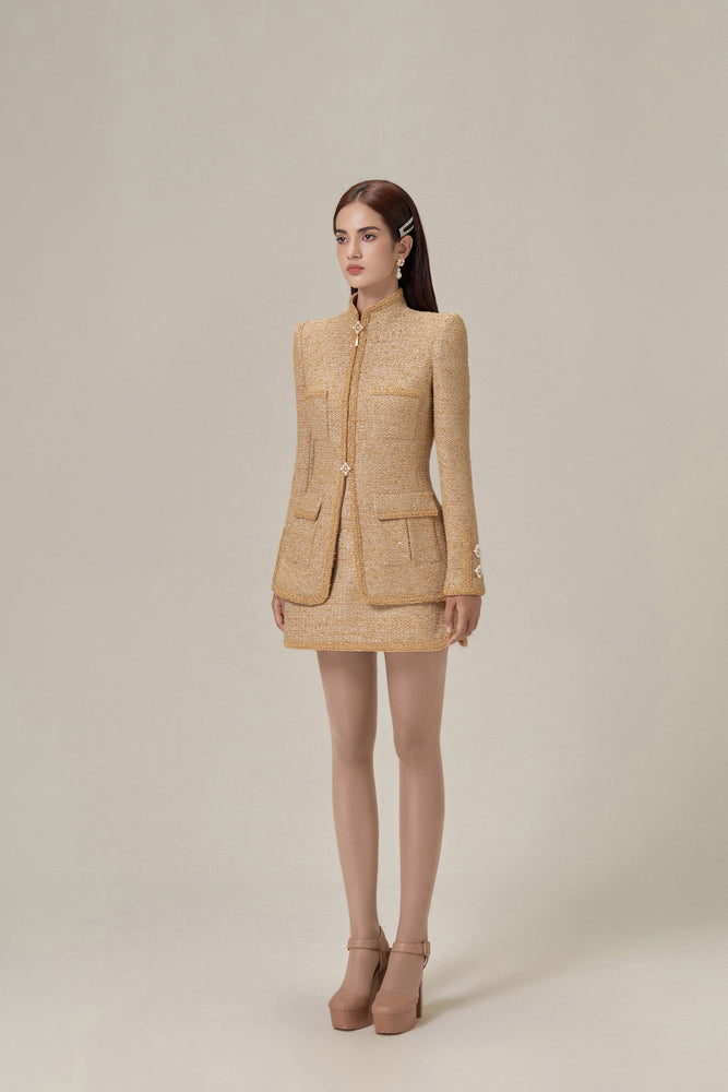 GOLD TWEED JACKET