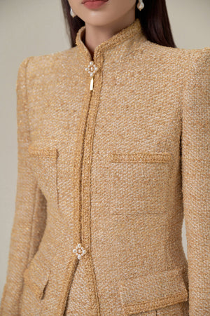 GOLD TWEED JACKET