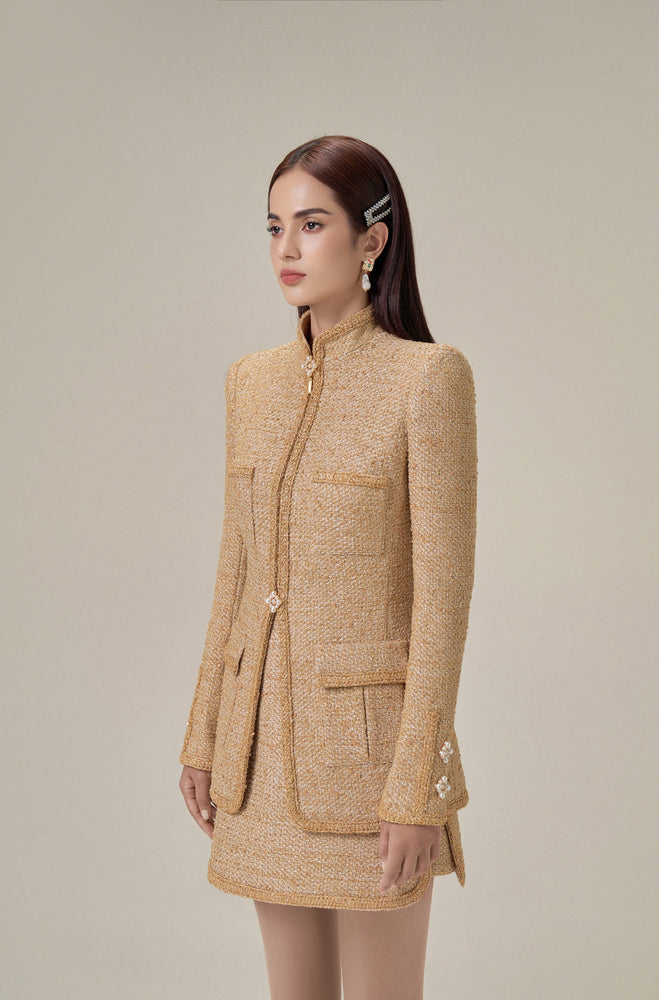 GOLD TWEED JACKET