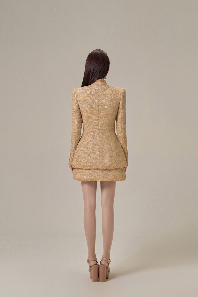 GOLD TWEED JACKET