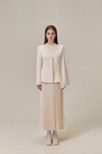 IVORY PLEAT SKIRT