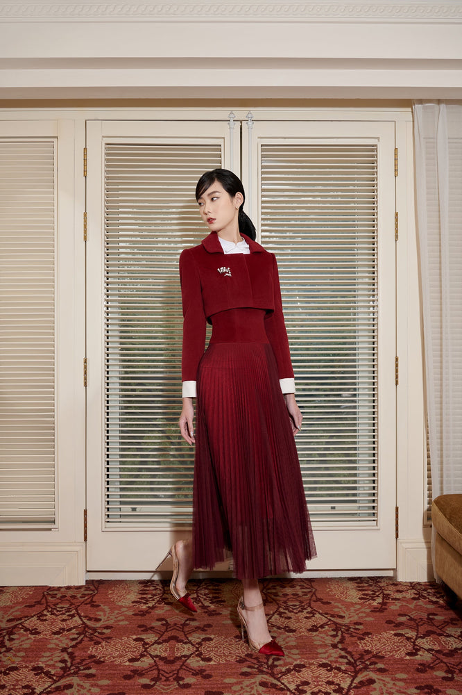 Alula Dress Bordeaux