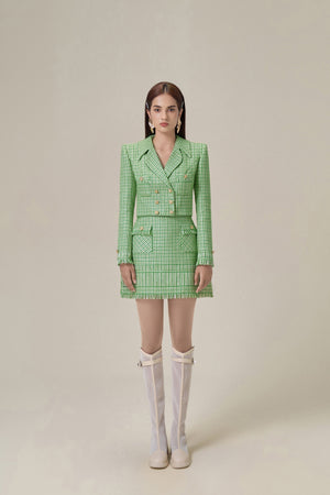 GREEN GINGHAM JACKET