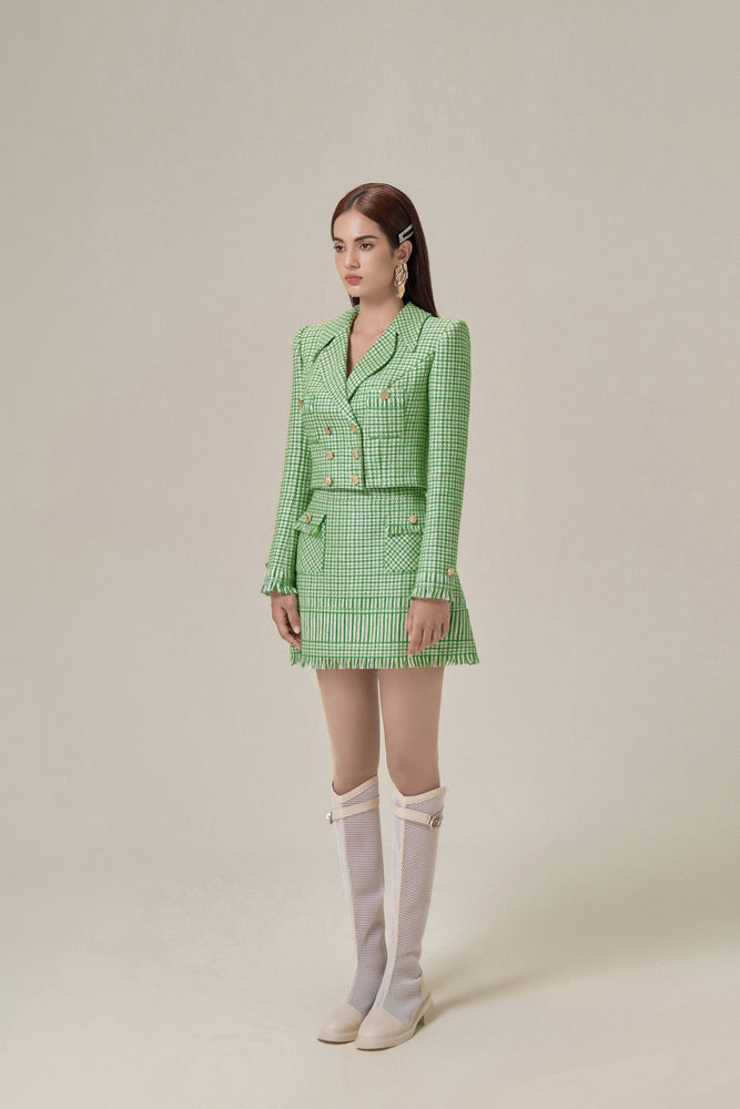 GREEN GINGHAM JACKET
