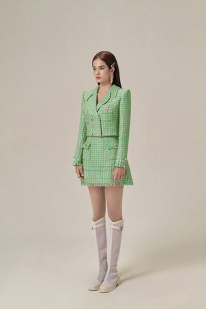 GREEN GINGHAM JACKET