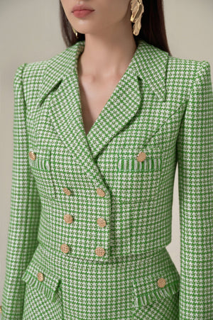 GREEN GINGHAM JACKET