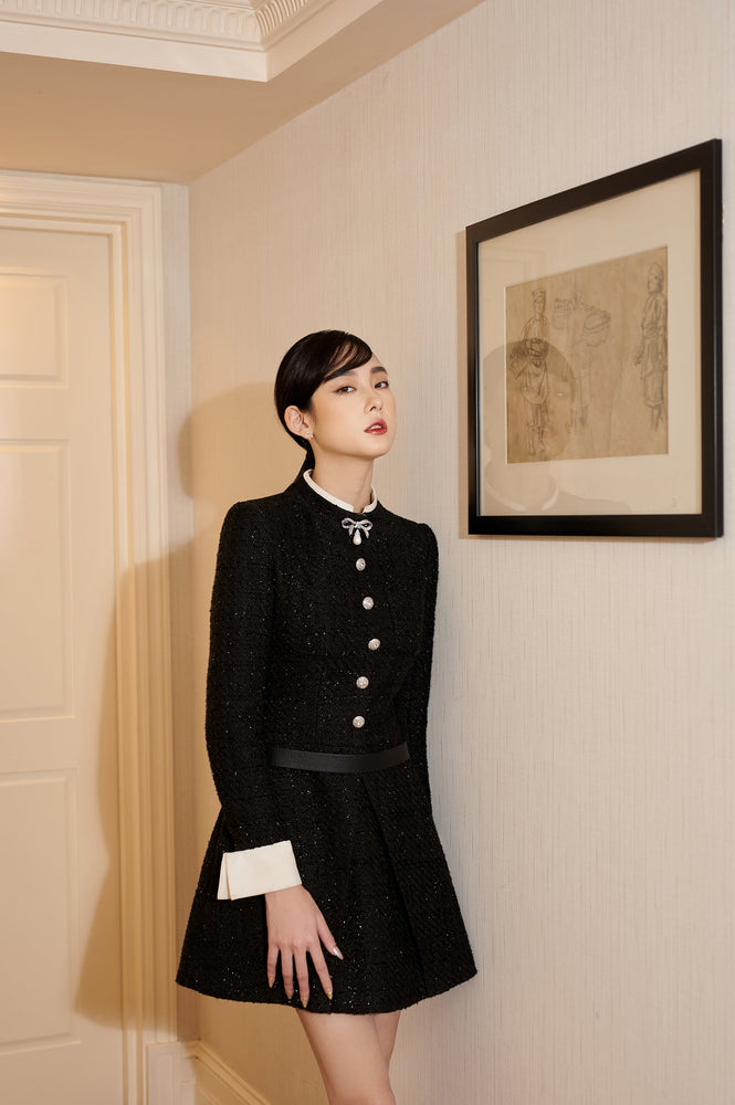 
            
                Load image into Gallery viewer, Black - Sansa Dress
            
        