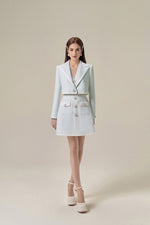 BABY BLUE TWEED JACKET