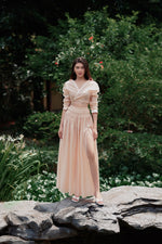 Organza Silk Top - Beige