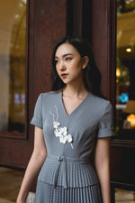 Blue - Orchid Pleat Dress