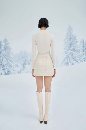 Ivory Mini Skirt