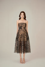 BEADED EMBROIDERED DRESS