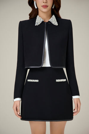 BEADED BOW JACKET