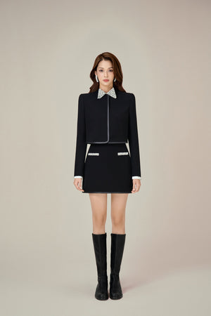 BEADED BOW JACKET