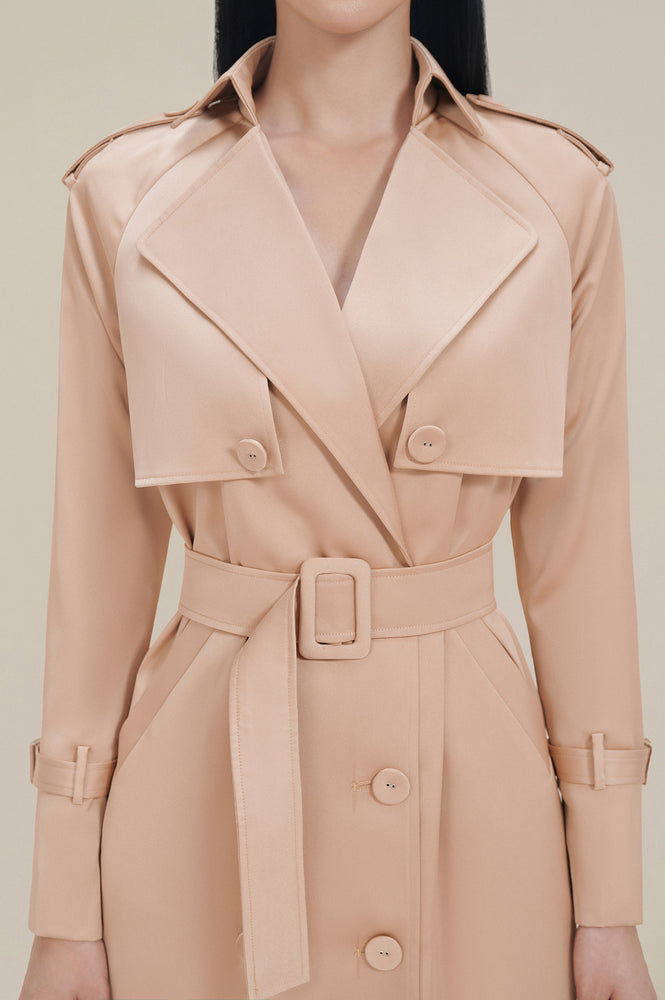 SILK TRENCH COAT