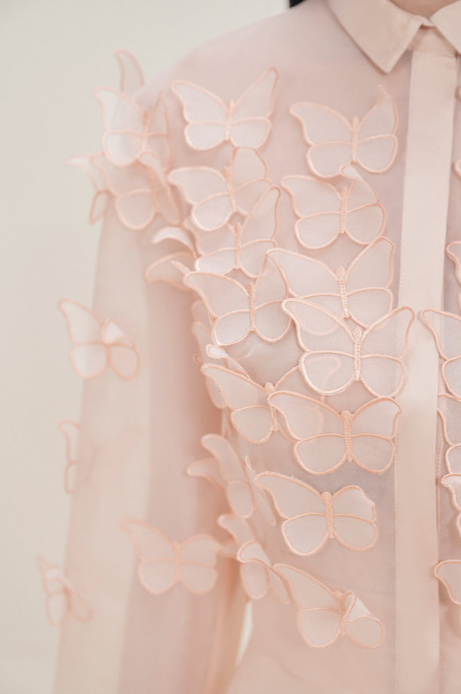 ORGANZA BUTTERFLIES TOP