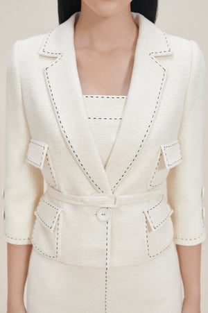 TWEED BOX BLAZER