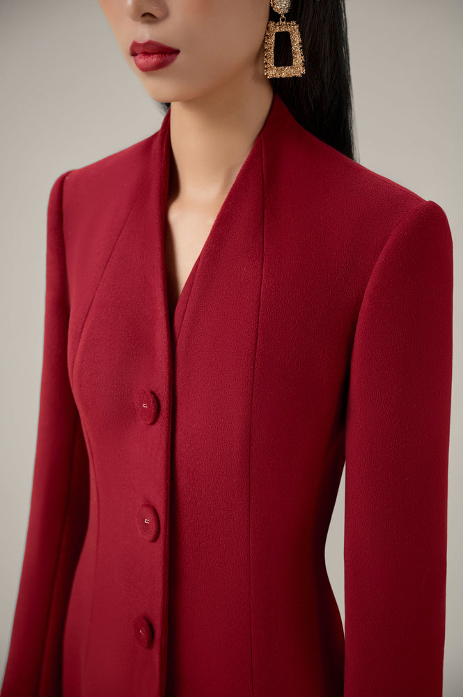 RED VINTAGE DRESS