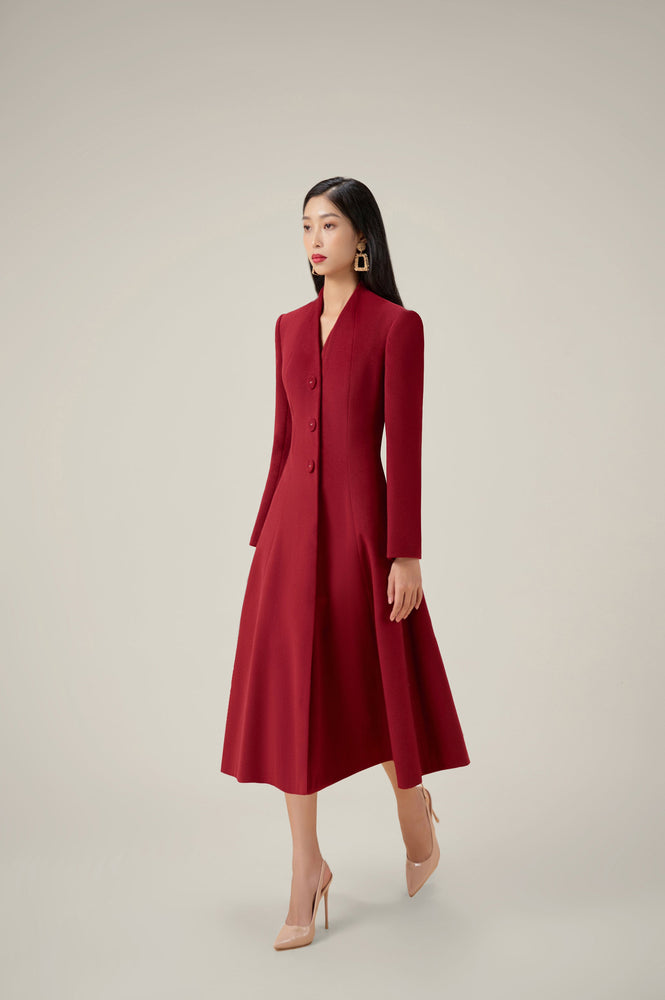 RED VINTAGE DRESS