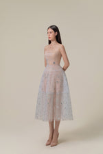 BEADED EMBROIDERED DRESS