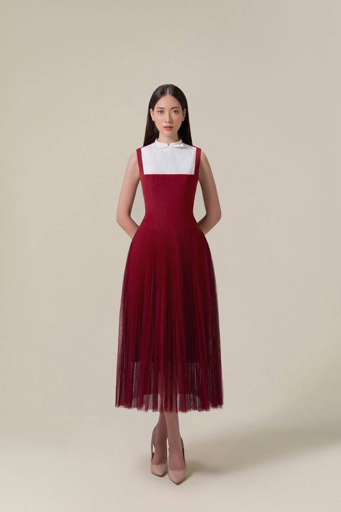 Alula Dress Bordeaux