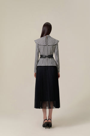 Jackie Jacket - Black and White Houndstooth
