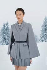 Grey Cape Blazer