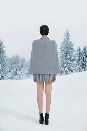Grey Cape Blazer